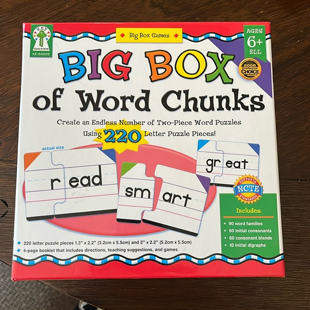 Big Box of Word Chunks